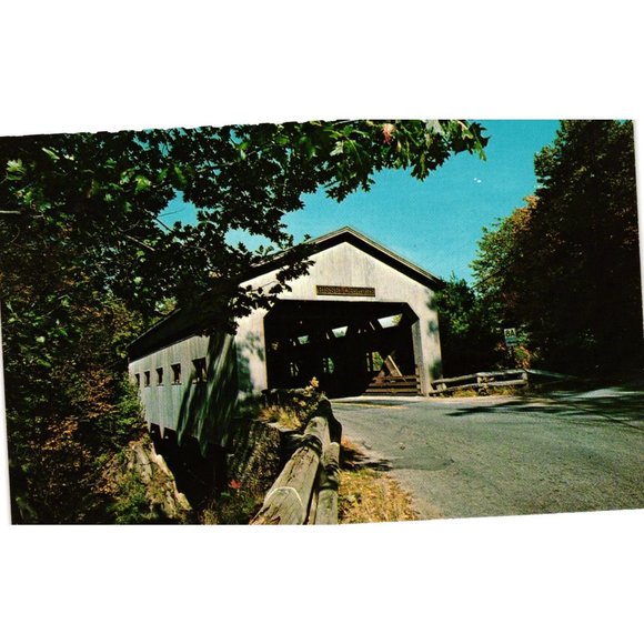 Covered Bridge Mohawk Trail North Adams Greenfield Massachusetts Postcards - Picture 1 of 2